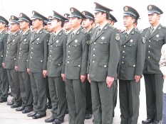 Armed Guard In Tianaman Square